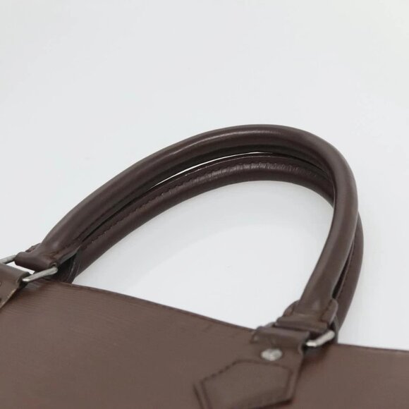 LOUIS VUITTON Epi Sac Plat Hand Bag Mocha - Picture 8 of 16